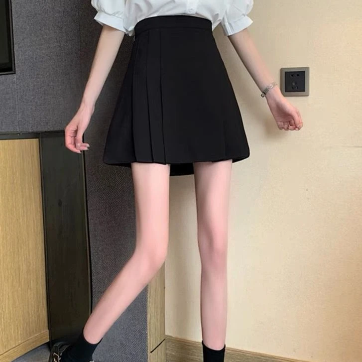 【苹果现货清清】秋季百搭韩版显瘦简约大气大码半身裙CC10002