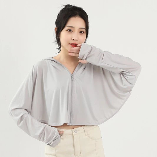 【福利款】冰丝防晒衣女宽松短款披肩速干防紫外线超薄透气防晒服