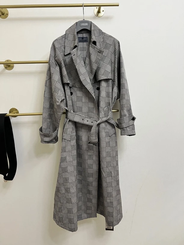 No退换 5400206阔版长款大气时尚风衣