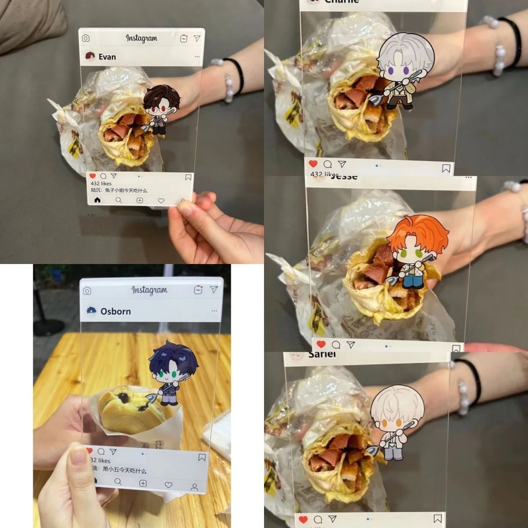 光与夜之恋萧逸齐司礼陆沉透板自制周边亚克力创意送同学闺蜜礼物