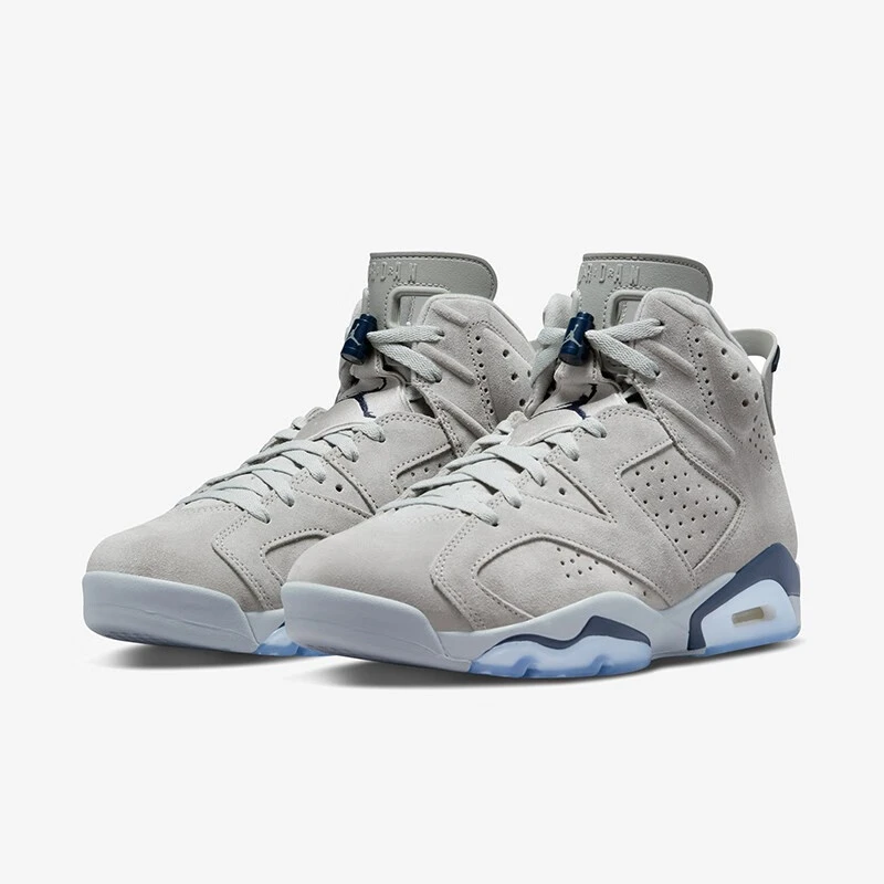 Air Jordan 6 AJ6乔治城 灰蓝麂皮 男款复古高帮篮球鞋CT8529-012