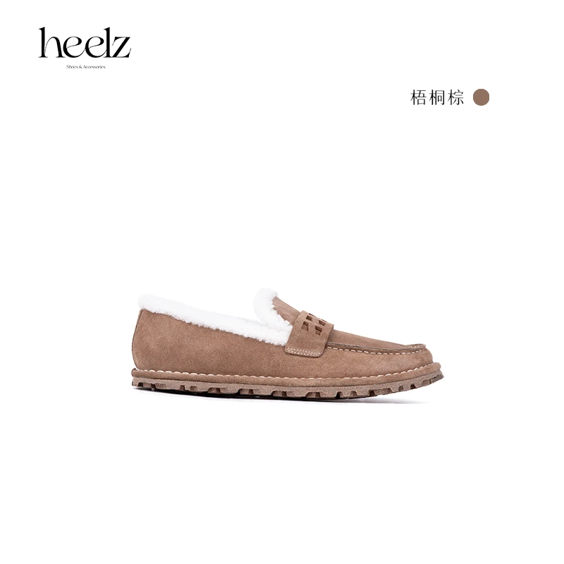 【断码福利】heelz设计师手工鞋履 ｜牧羊人系列羊羔毛乐福鞋1.5公分