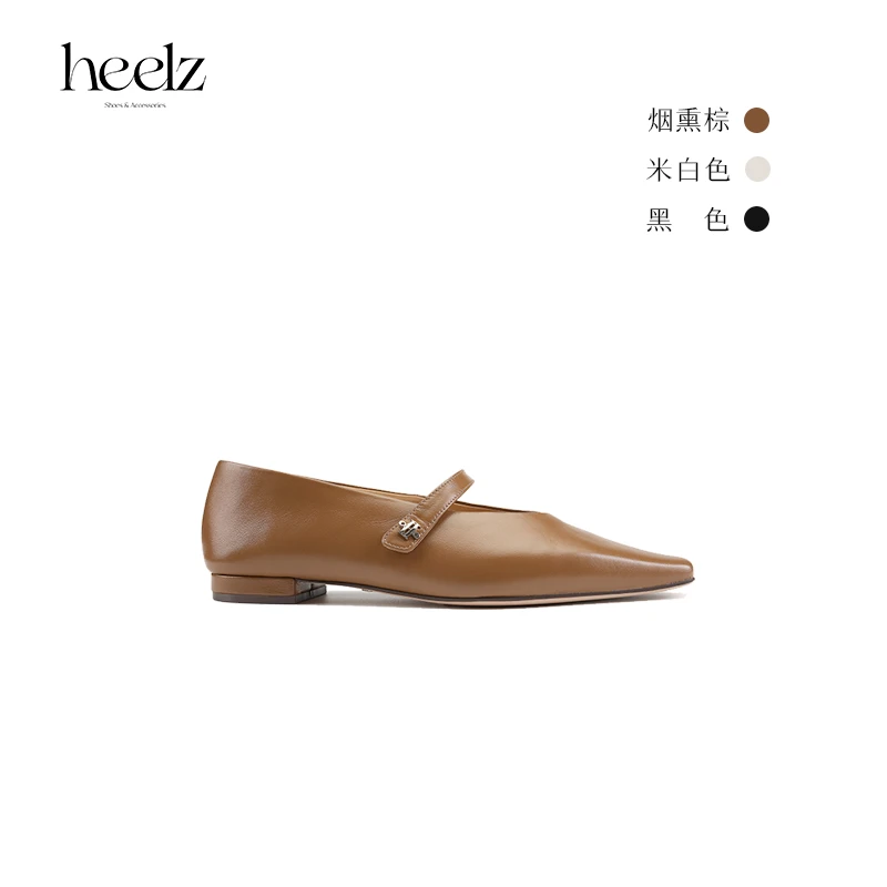 【断码福利】heelz设计师手工鞋履 ｜兰花扣系列鸭嘴玛丽珍1.5公分