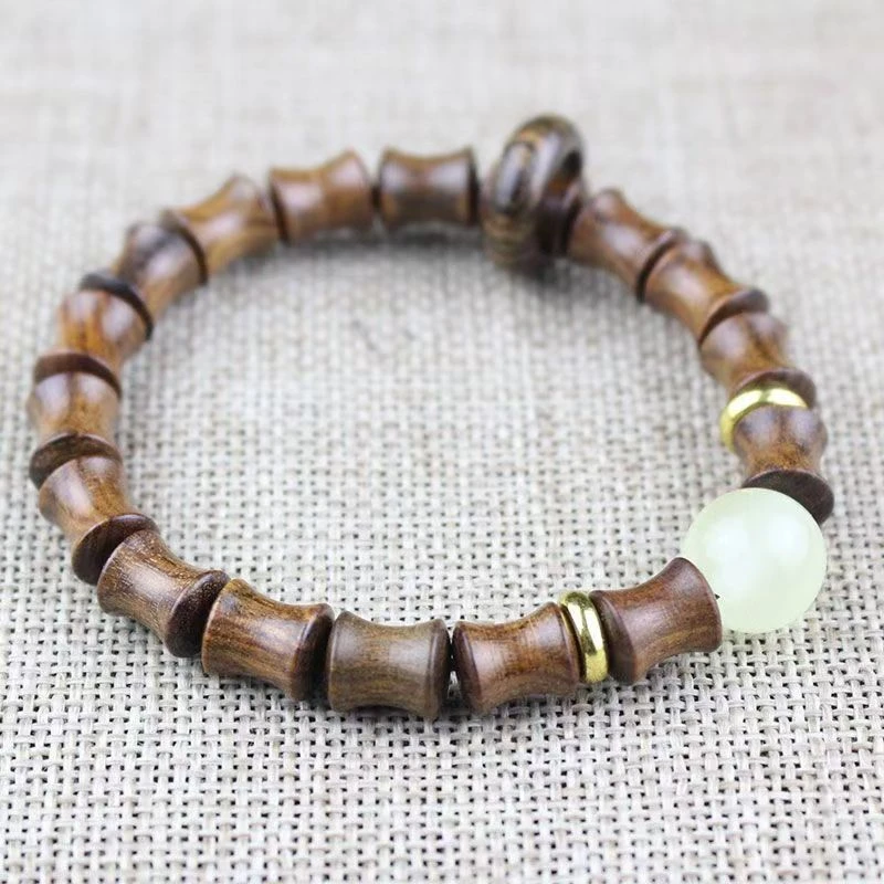 天然花梨竹节跑环1.0*0.8尺寸DIY 配饰手串文玩佛珠