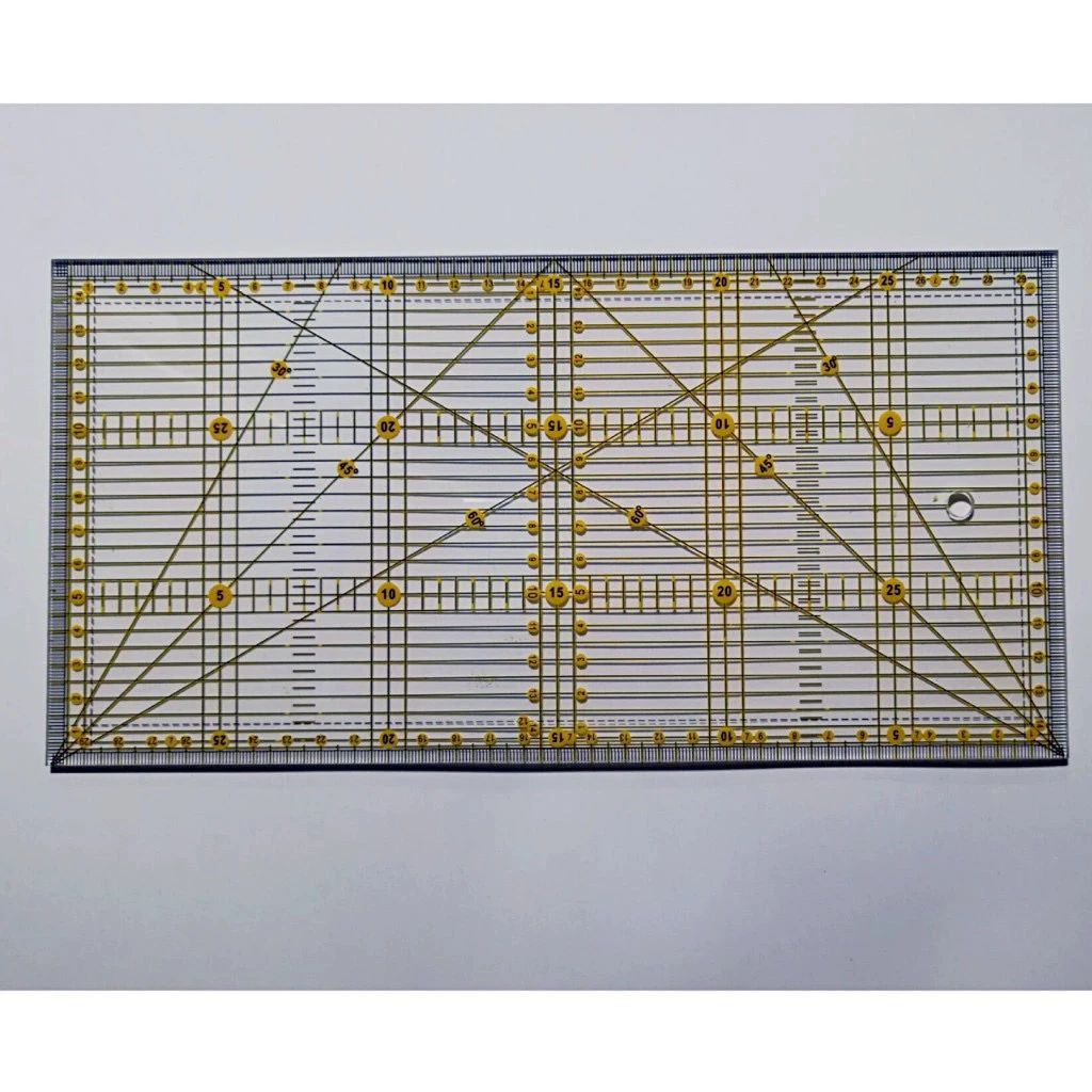 手工皮具拼布尺30*15cm透明多功能模板尺子长方形