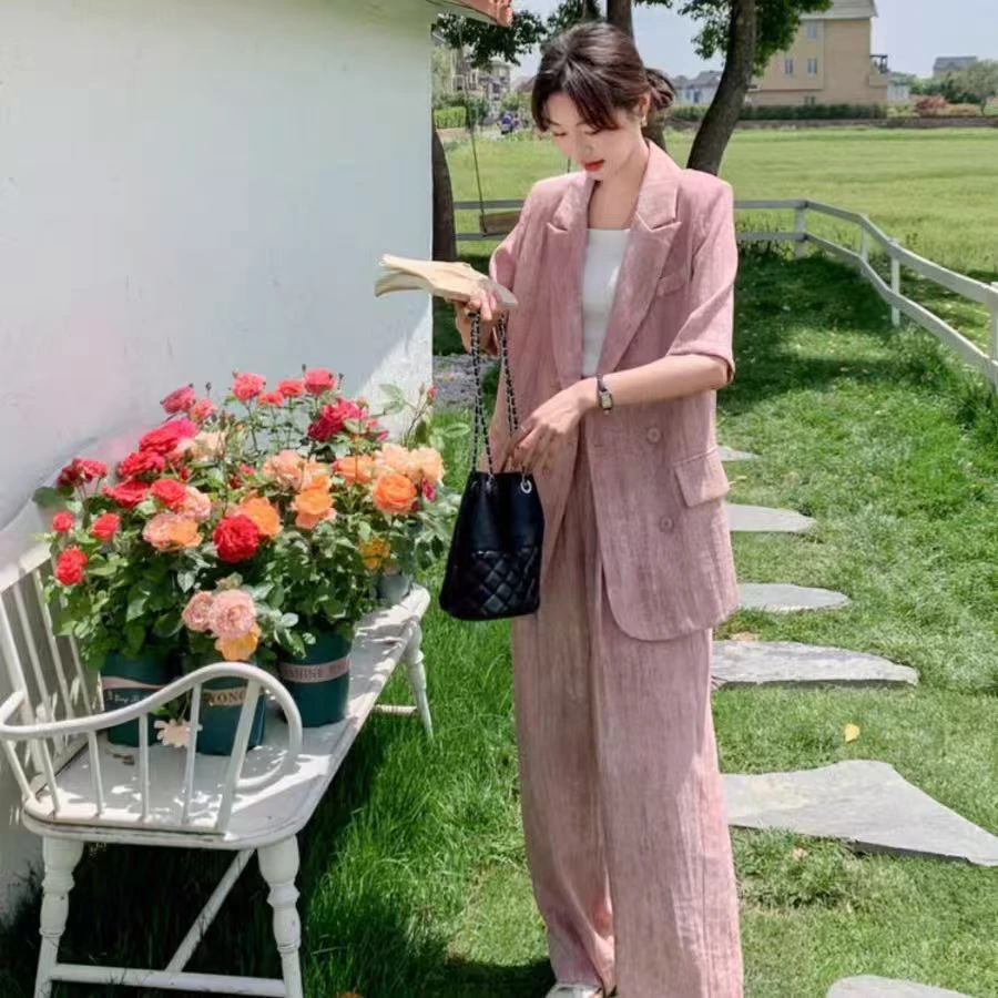 （样衣处理）夏装设计款少淑版通勤气质套装86511款