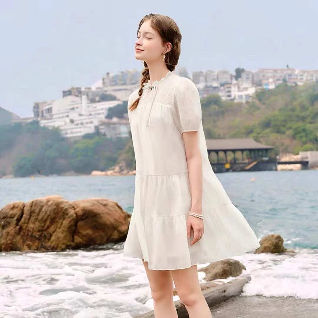 夏款国风时尚气质连衣裙女2472款（样衣处理）