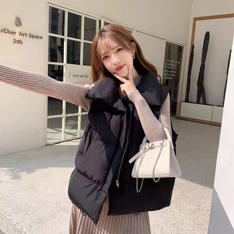 秋冬款时尚Y-R羽马甲短款显瘦2207款