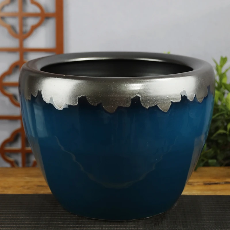 景德镇陶瓷缸荷花缸睡莲缸碗莲乌龟缸书画缸大水缸青花碗莲花盆