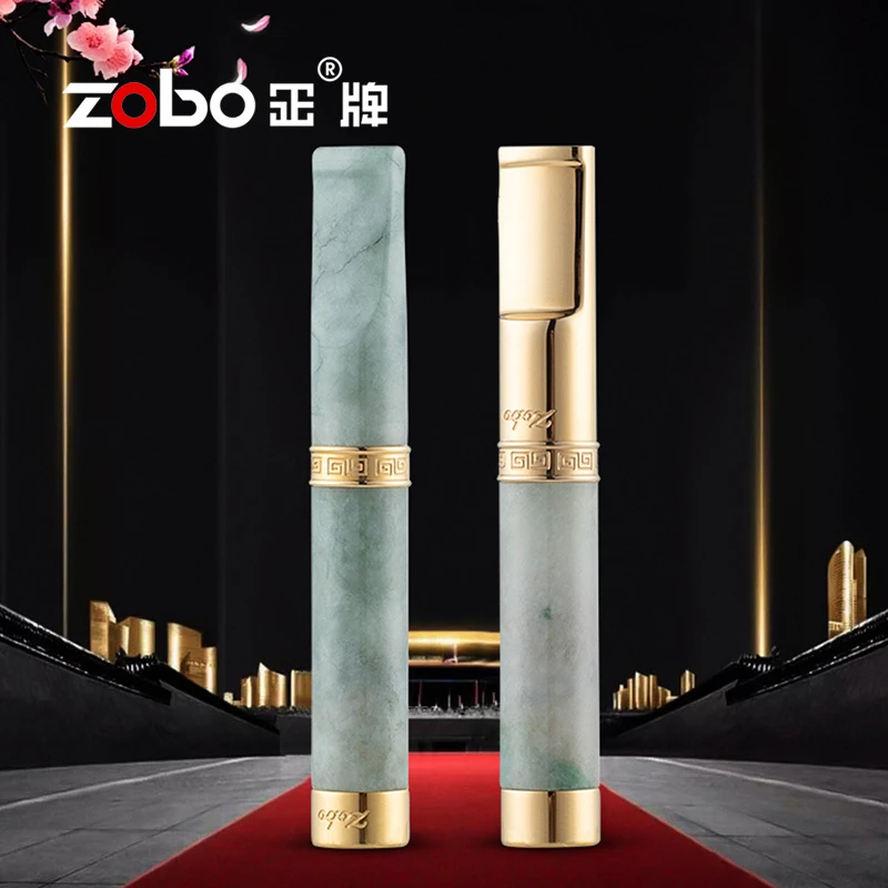 Zobo/正Zobo/正Zobo正牌男士玉石翡翠粗中细三用高档过滤嘴