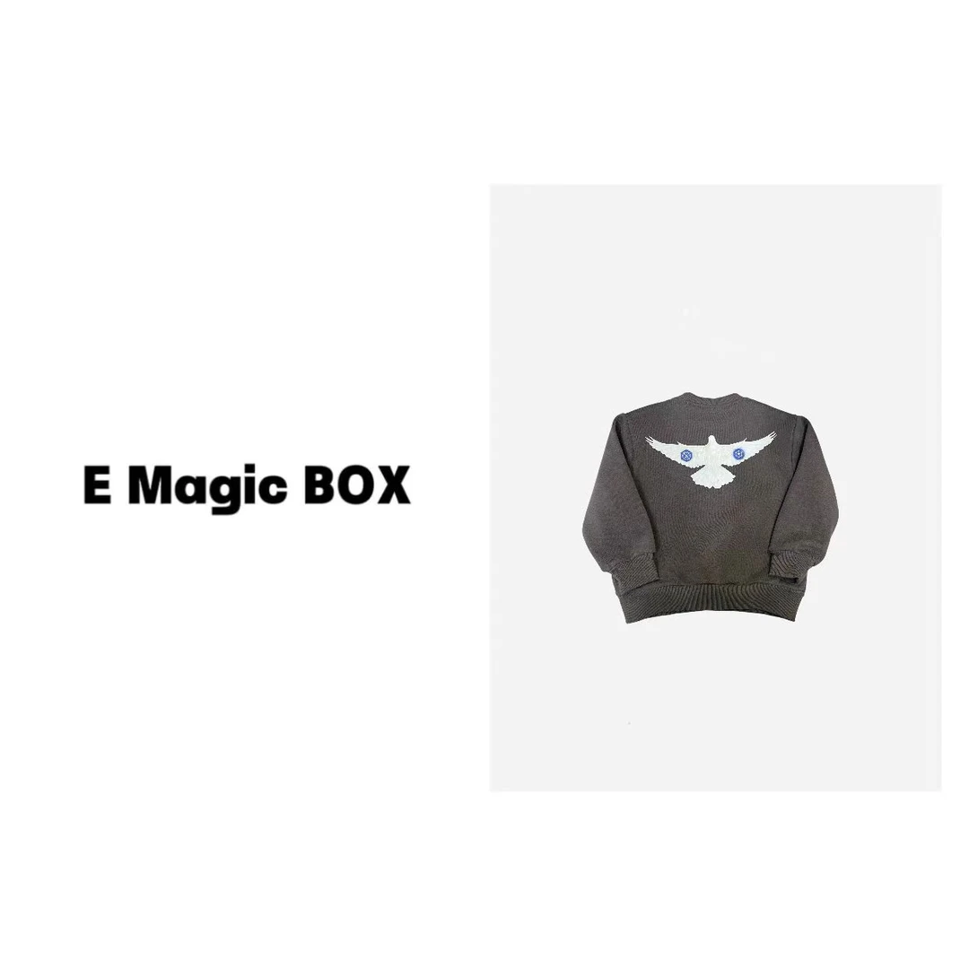 *E Magic Box童装“和平使者”儿童限量款冬季加绒卫衣80979