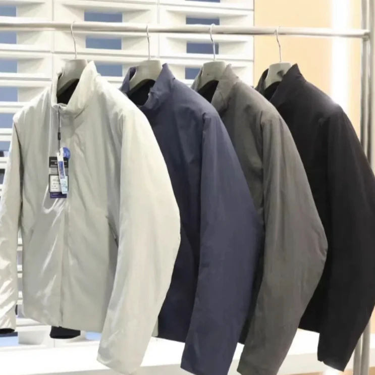 商务V系列  轻量化男士通勤商务休闲立领保暖棉衣（28101）