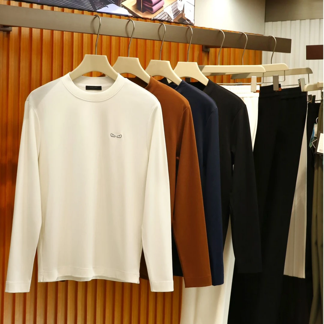 超柔莫代尔面膜触感万能基础百搭半高领长袖打底衫HB2021