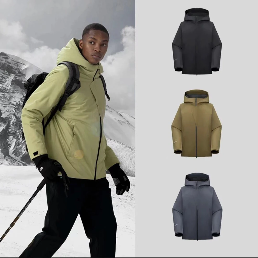 清！户外男女同款防风防泼水抗寒立体裁剪连帽棉服FK1198