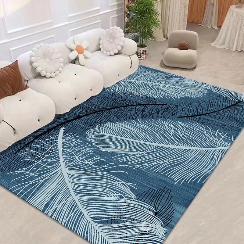 水晶绒轻奢简约家用大面积客厅地毯床边毯茶几垫地毯裁剪网红机洗