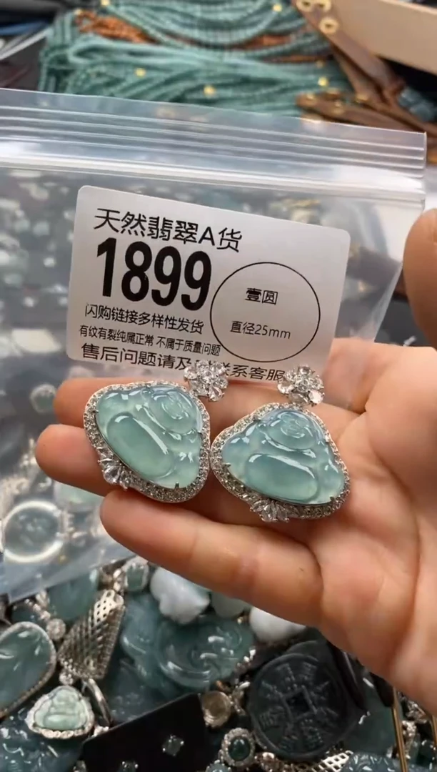 【闪购商品】翡翠颈饰未镶嵌多样性发其一1899