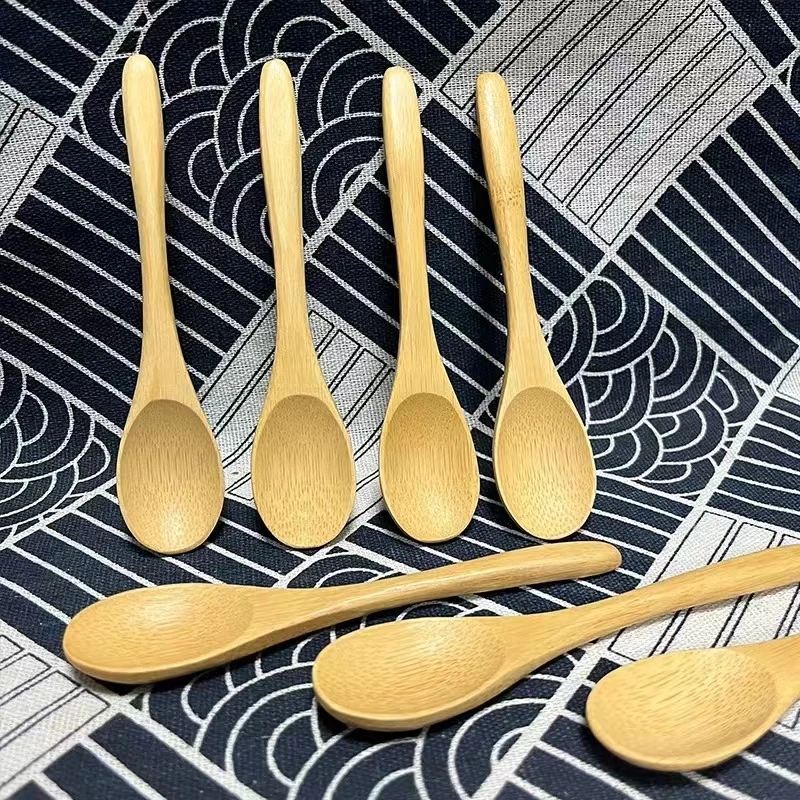 家用创意环保可爱精致竹勺咖啡调羹蜂蜜果酱木勺中式加厚调料勺