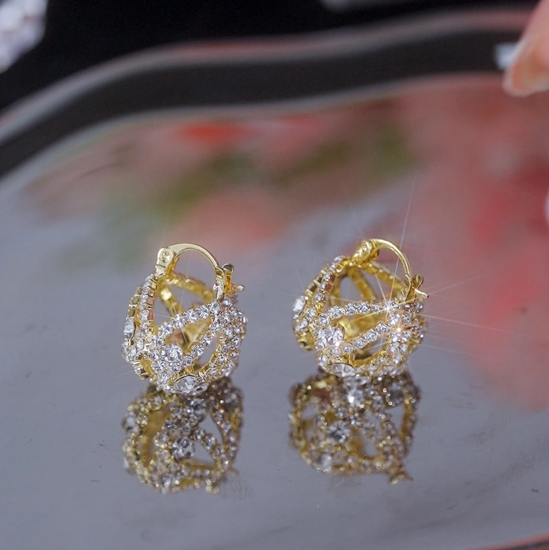 铜合金耳饰 摇篮人生气质轻奢百搭小众耳环