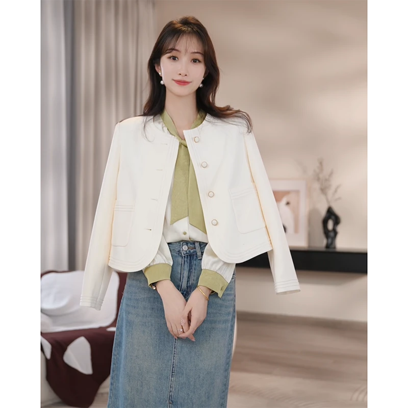 【青梅穿搭】小香风外套女小众设计感2024春秋百搭时尚气质长袖外套