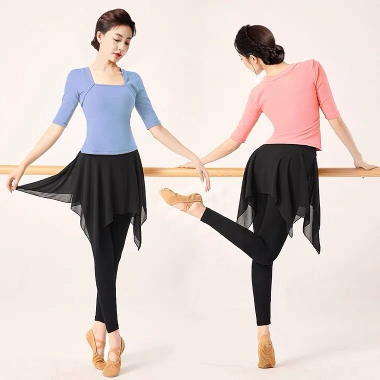 舞蹈练功服女成人现代舞古典舞形体身韵舒适修身艺考训练推荐舞服