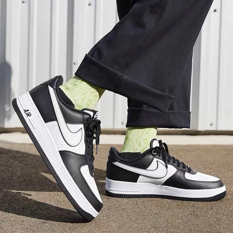 耐克NIKE男鞋AF1经典黑白熊猫空军一号板鞋百搭休闲鞋 DV0788-001