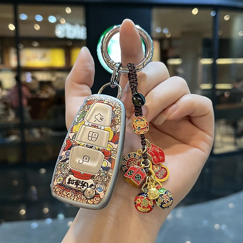 福特翼虎钥匙套老款福克斯蒙迪欧-至胜汽车途睿欧折叠钥匙扣壳包