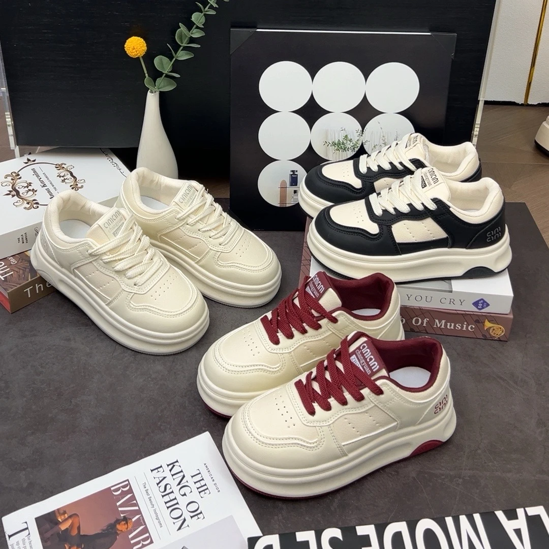 【诺哥专属】Y-2女鞋2025春季新款松糕厚底百搭运动休闲鞋爆款板鞋