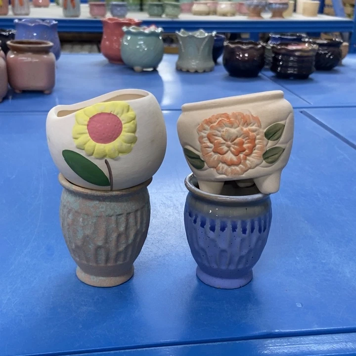 陶瓷20CM以下小盆四个