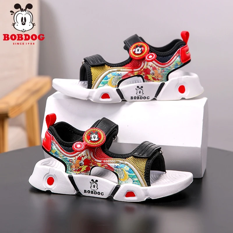 巴布豆儿童凉鞋新款夏季防滑软底男童沙滩鞋中大童鞋男孩鞋子学生