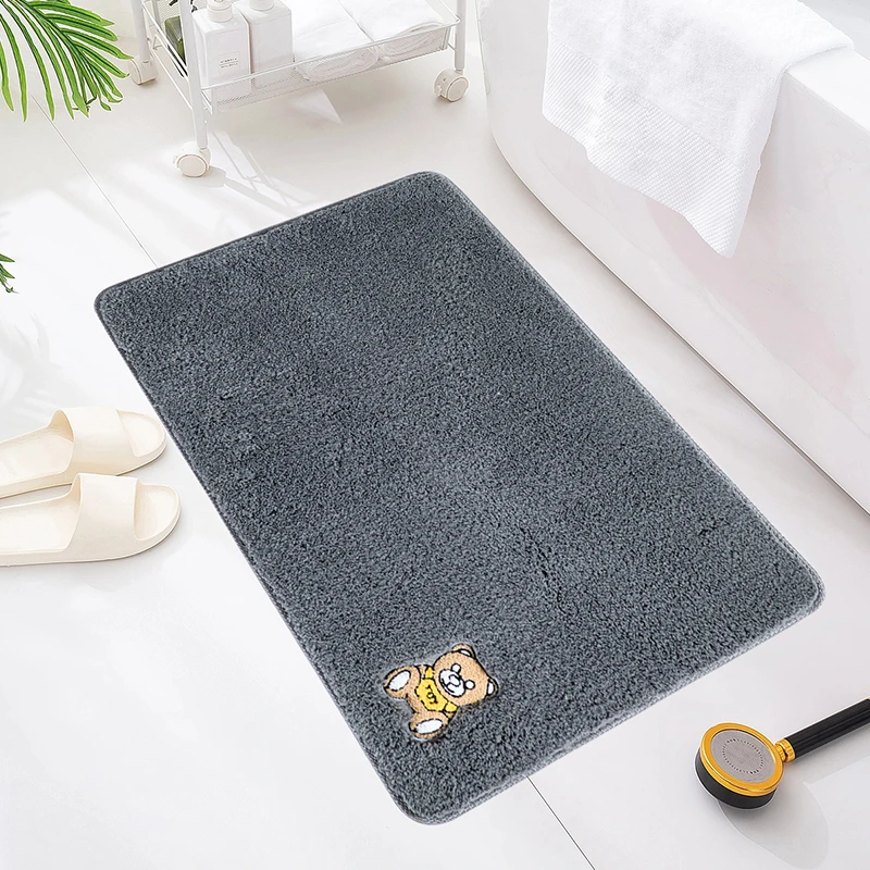 卫浴新款干洗浴室吸水垫蛋糕绒防滑门垫卧室地毯飘窗地毯