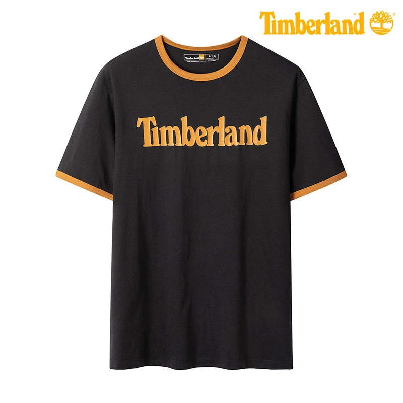 Timberland添柏岚T恤男士夏季户外休闲透气舒适圆领撞色短袖A6RKS