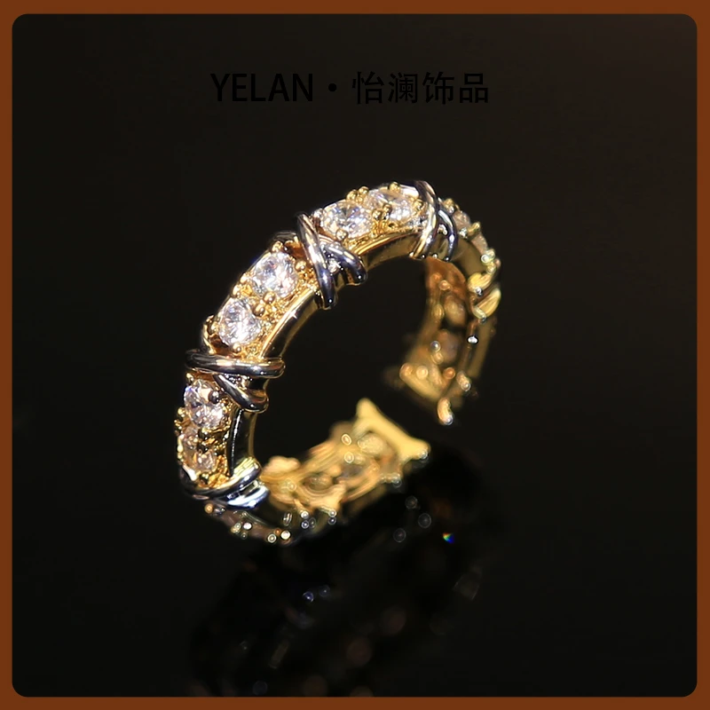铜合金戒指 【YILEN 怡澜】 高端设计师款戒指~9102