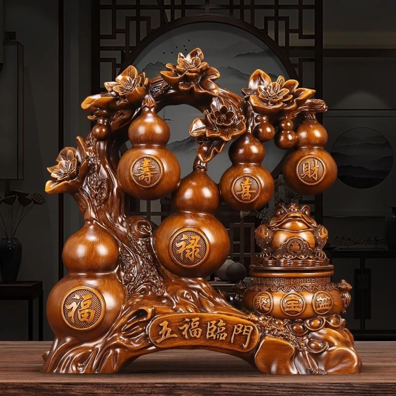 【新人福利】五福临门摆件摆公司门店办公室家里玄关博古架客厅乔迁