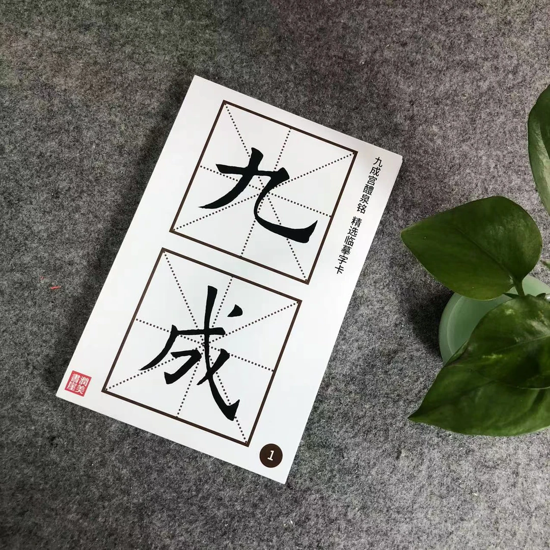 润美书崖姚孟起临九成宫字卡毛笔楷书入门近距离临摹56页112字