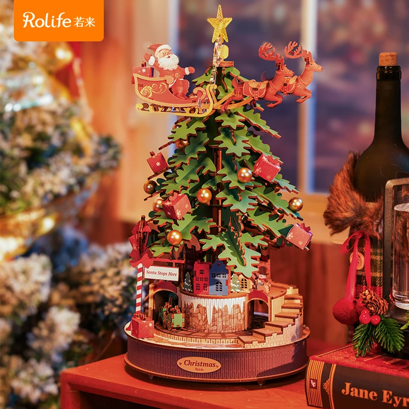【圣诞环游记八音盒】若来rolife圣诞环游记圣诞八音盒礼物