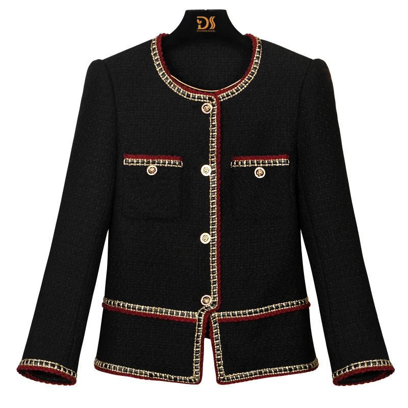 【独设】2023年时尚新款名媛高端气质设计感小香风外套2859