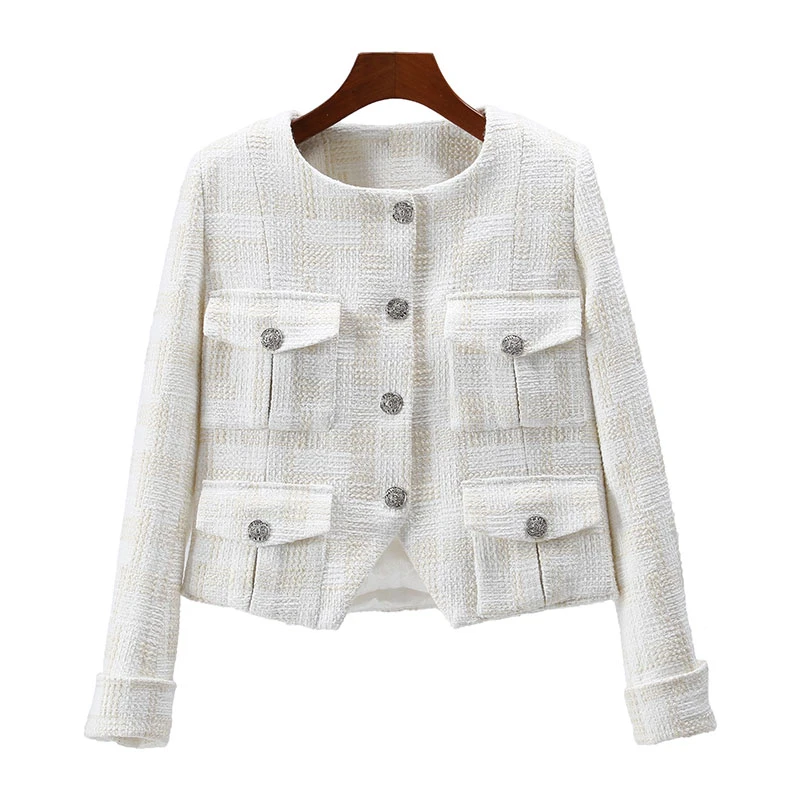 【独设】时尚名媛高端气质设计感小香风外套28123