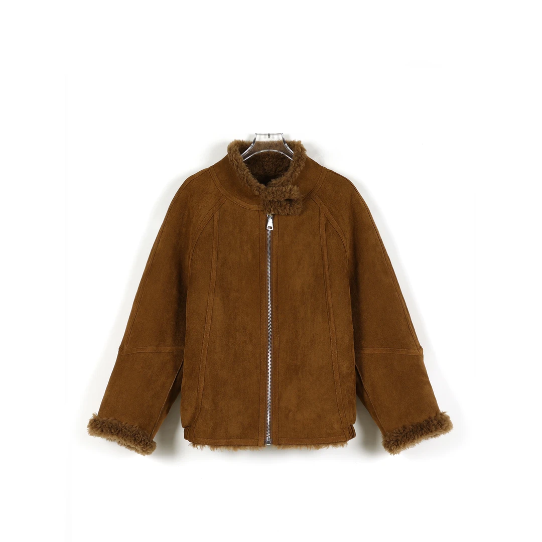 【千屿专属】24010款100%绵羊毛双面穿女款休闲外套