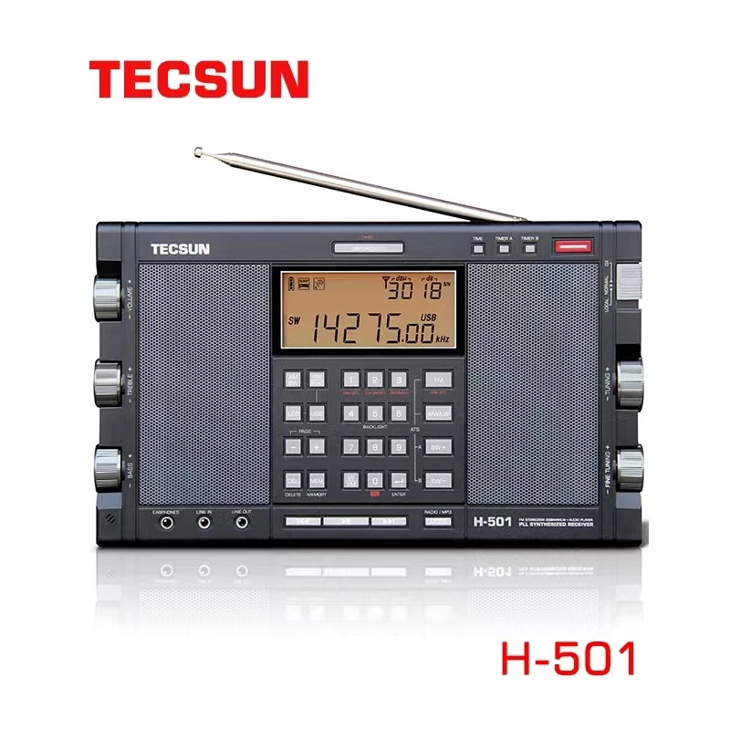 德生H-501双喇叭数调便携式全波段音乐播放器蓝牙音箱收音机老人