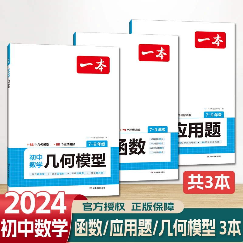 【2024版一本初中数学专项】函数应用题几何模型七八九年级全一册