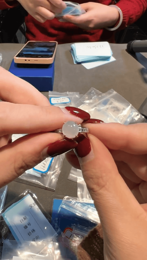 【闪购商品】翡翠戒指银S925镶嵌1223035