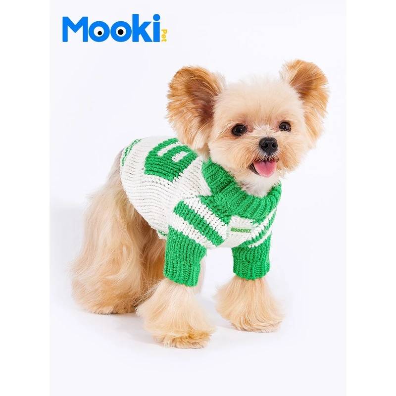 秋冬第三波上新mookipet新款小型犬泰迪法斗猫咪宠物毛衣秋装