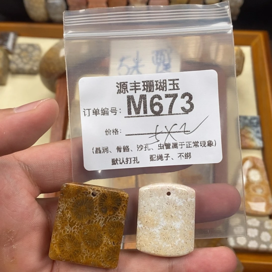 硅化玉颈饰未镶嵌春**明