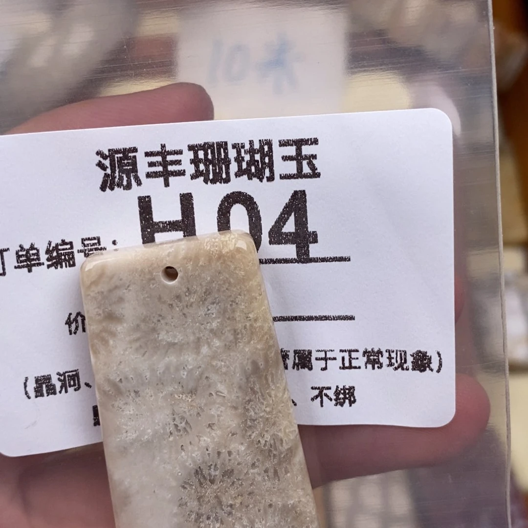 硅化玉颈饰未镶嵌健***师