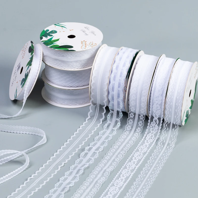 手心尚爱纯白系列蕾丝带  蕾丝花边缎带花束丝带 鲜花包装资材