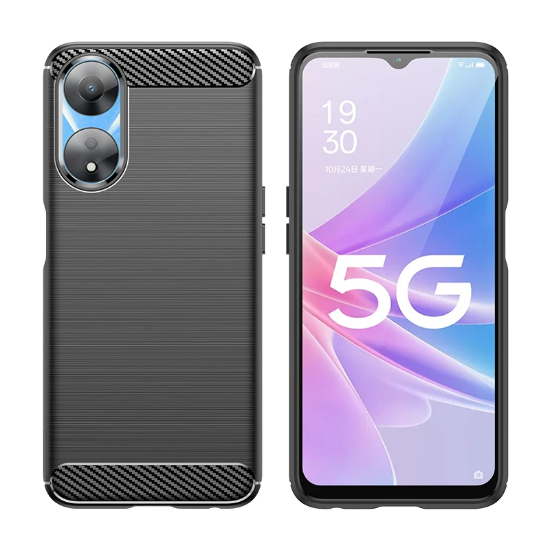 适用于OPPOA58碳纤纹拉丝磨砂手机壳【四角防摔+手感舒适】