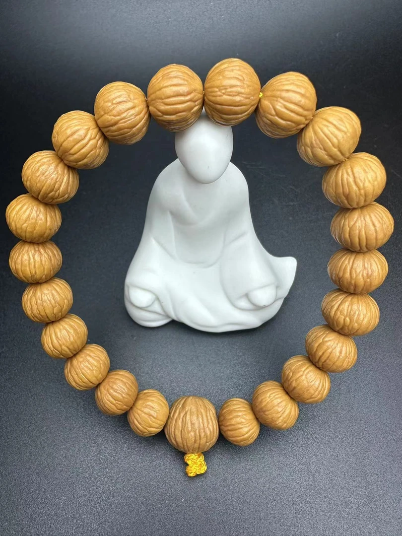 【三展精选】原皮凤羽手持11mm+12mm+猴头手串文玩核桃