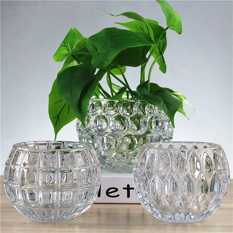 透明玻璃花瓶绿萝专用花盆现代简约水培植物容器水养器皿干花摆件