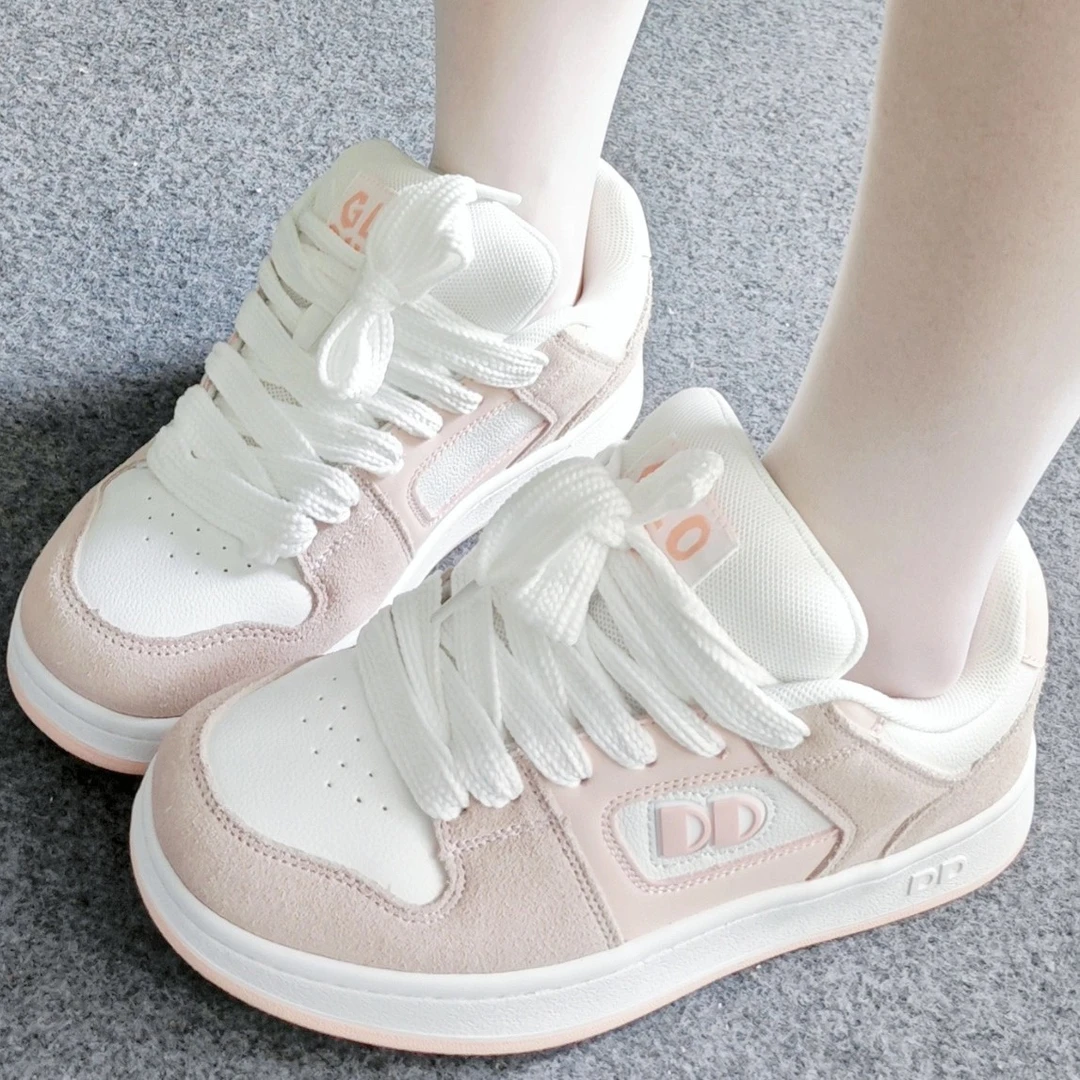 GLOBUFF2024新款面包鞋潮流板鞋ins男女同款情侣增高休闲鞋百搭