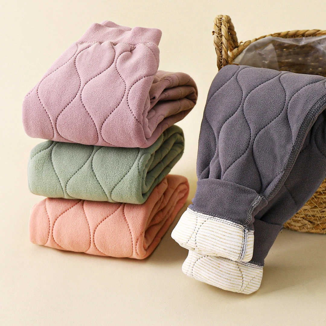 儿童保暖裤秋冬新款校服神器男女童夹棉加厚棉裤中大童内胆童裤